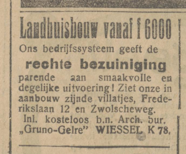 Advertentie.
              <br/>
              Nieuwe Apeldoornsche courant, 3 november 1923