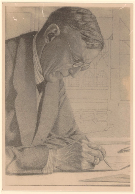 Portret van Bernardus van Bilderbeek door M. Adamse.
              <br/>
              Regionaal Archief Dordrecht 552_321220, ca 1935