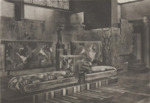 De bank, met o.a. de kop van Rädecker en beeldje van St. Anna van Mendes da Costa.
<br/>
Tentoonstellingscatalogus, 1925