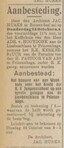 Aanbesteding.
<br/>
De grondwet, 12 oktober 1929