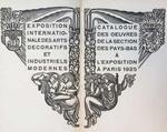 Catalogue des oeuvres de la section des Pays-Bas à l’Exposition à Paris 1925
<br/>
Delpher, 1925