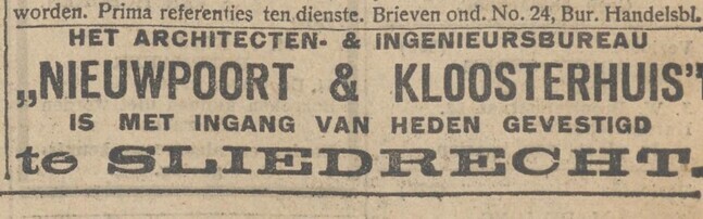 Advertentie.
<br/>
Algemeen Handelsblad, 2 januari 1925