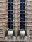 Het trappenhuis wordt verlicht door glazen bouwstenen uit Leerdam.
<br/>
Gert-Jan Lobbes, 2019