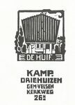 Verhuiskaart met hierop De Huif.
<br/>
Ben Kamp, 1923