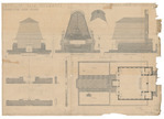 Ontwerptekeningen voor het paviljoen.
<br/>
Archief J.F. Staal / Het Nieuwe Instituut, 1925