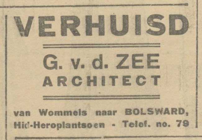 Advertentie.
              <br/>
              Friesch dagblad, 1 oktober 1930