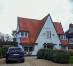 De voorgevel.
<br/>
Jan van den Berg, 2023