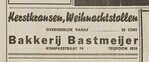 Advertentie.
<br/>
IJmuider Courant, 22 december 1937