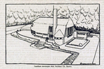 Ontwerp voor een landhuis, door architect Bartels. Zoek de overeenkomsten.
<br/>
Het Bloemendaalsch Weekblad, 26 mei 1928