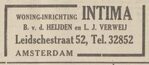 Advertentie voor Intima
<br/>
Officieel orgaan van de joodsche invalide, jrg 4, 1930, no. 5