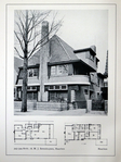 Historische foto met plattegronden.
<br/>
J.G. Wattjes - Moderne Nederlandsche Villa's en Landhuizen, 1931