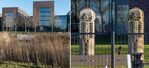 De zuilen voor de Shell Technology Centre Amsterdam.
<br/>
Marcel Westhoff, 2019