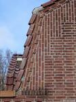 Achtergevel: verschillende metselverbanden.
<br/>
Gert-Jan Lobbes, 2023
