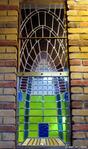 Een stukje glas-in-lood gered. Tegenwoordig in de gereformeerde kerk in Andijk.
              <br/>
              Gert-Jan Lobbes, 2016