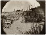 Het terras van het IJ-paviljoen, gezien in noordwestelijke richting.
<br/>
Stadsarchief Amsterdam, ca. 1919