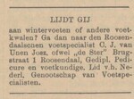 Advertentie.
<br/>
De Grondwet, 30 november 1933