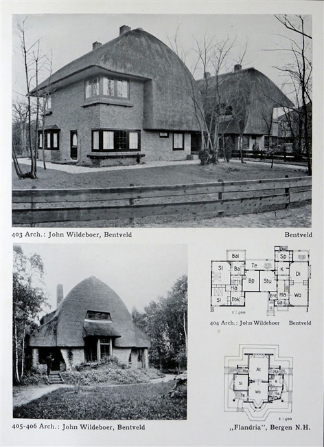 Twee ontwerpen van Wildeboer.
              <br/>
              J.G. Wattjes - Moderne Nederlandsche Villa's en Landhuizen, 1930