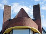 Bovenste verdieping met balkon achter de borstwering.
<br/>
Gert-Jan Lobbes, 2020