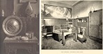 De klok in Eilers interieur (links) en een interieur van Piet Kramer.
<br/>
Foto Eilers: Universiteitsbibliotheek Leiden / onbekend, 1928 / zonder jaar