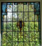 Glas-in-lood in de woonkamer.
<br/>
Gert-Jan Lobbes, 2023