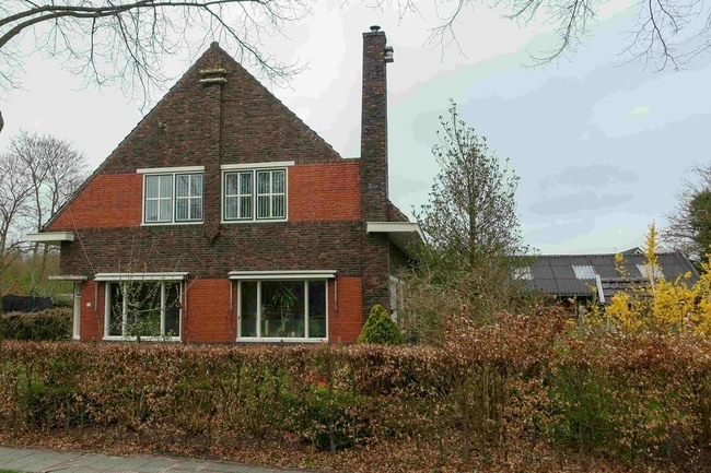 De voorgevel aan de Borgstraat.
              <br/>
              Cor Krijger, 2024