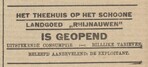 Advertentie.
<br/>
Utrechtsch provinciaal en stedelijk dagblad, 21 juli 1921