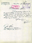 Verzoek om bouwvergunning.
<br/>
Bouwdossier, 1934
