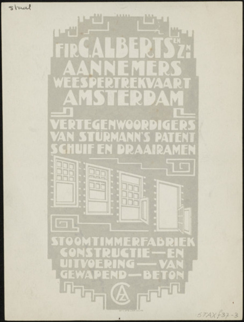 Het logo.
<br/>
Het Nieuwe Instituut, 1925