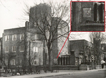 Inzet: de gevelsteen van Hildo Krop.
<br/>
Collectie Regionaal Archief Alkmaar, voor 1937