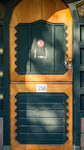 Detail van de voordeur.
<br/>
Marcel Westhoff, juni 2022