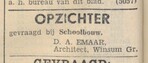 Advertentie.
<br/>
Nieuwe provinciale Groninger courant, 27 september 1940
