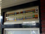 Glas-in-lood naast de voordeur.
<br/>
Gert-Jan Lobbes, 2025