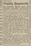 Verkoop van het bouwterrein.
              <br/>
              Provinciale Overijsselsche en Zwolsche courant, 6 mei 1926