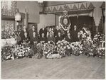 Receptie ter gelegenheid van het 25-jarig bestaan van de BRHN (Bond van Rijwielherstellers en Handelaren in Nederland) in het IJ-paviljoen.
<br/>
Stadsarchief Amsterdam, ca. 1928