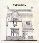 De voorgevel.
<br/>
Bouwdossier West-Brabants Archief, 1926