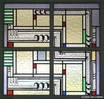 Glas-in-lood van de en-suite deuren, detail.
<br/>
Gert-Jan Lobbes, 2025