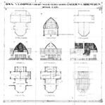 Ontwerptekening.
<br/>
Bouwdossier gemeente Velsen, 1921