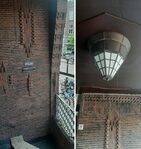 Siermetselwerk en de plafonnière.
<br/>
Joop de Haan, 2022