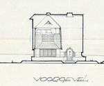 Ontwerp voorgevel.
<br/>
Bouwdossier, 1934