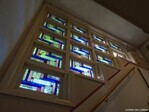 Het trappenhuis van nummer 11 is ook voorzien van glas-in-lood.
<br/>
Gert-Jan Lobbes, 2024