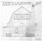 Ontwerptekening type A, zijkant.
<br/>
Noord Hollands Archief, 1924