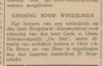 Gunning van de bouw.
<br/>
De Grondwet, 25 oktober 1932