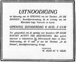 Advertentie over de opening.
<br/>
De Gooi-- en Eemlander, 8 augustus 1923