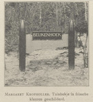 Tuinhekje "in frissche kleuren".
<br/>
De vrouw en haar huis; geïllustreerd maandschrift, no. 6, 01-10-1918
