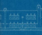 Ontwerptekening: een van de lagere panden.
<br/>
Stadsarchief Amsterdam, 1924