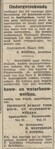 Overdracht van werkzaamheden van E. Rozema aan Rozema en Westerman.
<br/>
Nieuwsblad van het Noorden, 24 maart 1930