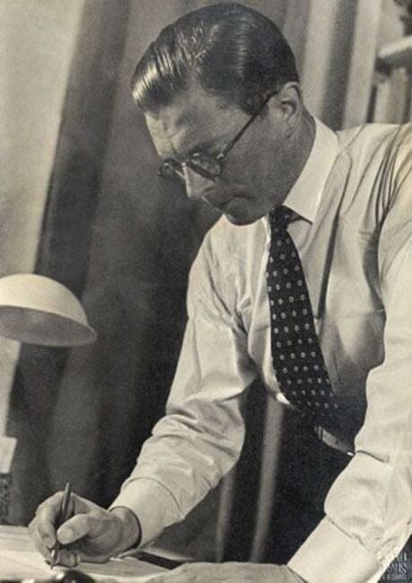 W.H. Gispen aan het werk.
<br/>
Het Nieuwe Instituut, zonder jaar