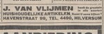 Advertentie van J. van Vlijmen.
              <br/>
              Nieuw Israelietisch weekblad, 2 juni 1939
