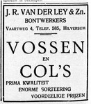 Advertentie.
              <br/>
              De Gooi- en Eemlander, 12 april 1929