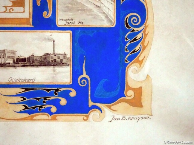 De handtekening van Kruysse op een oorkonde.
              <br/>
              Zuiderzeemuseum, Enkhuizen, 1928